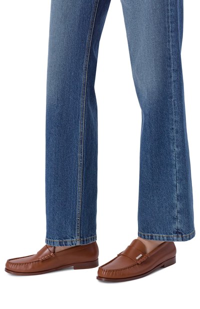 Кожаные лоферы KITON, арт. D61805N0100617, фото 2