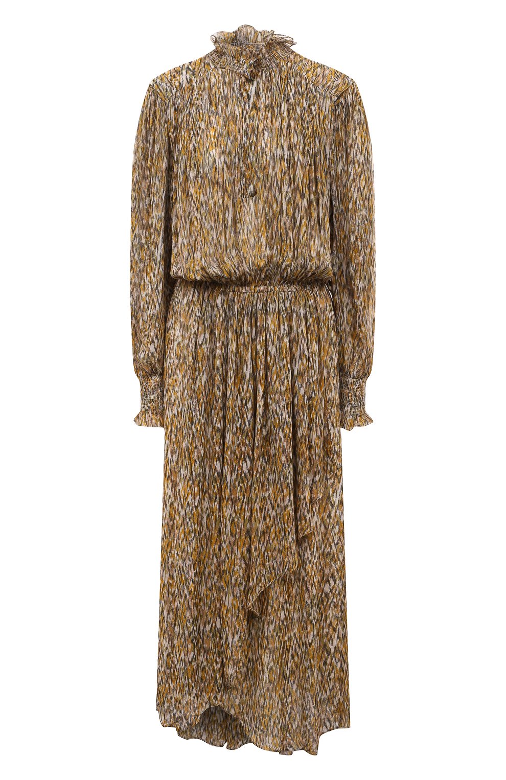 Платье из вискозы ISABEL MARANT ETOILE хаки цвета по цене 89950 руб., арт. 22ARO2198/22A034E67KI, фото 1 Платье из вискозы ISABEL MARANT ETOILE, арт. 22ARO2198/22A034E67KI, фото 1