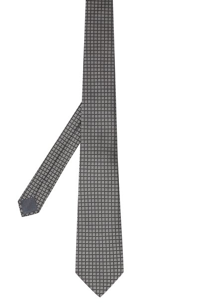 Шелковый галстук ZEGNA темно-серого цвета по цене 23700 руб., арт. Z6E05/1UM, фото 2 Шелковый галстук ZEGNA, арт. Z6E05/1UM, фото 2
