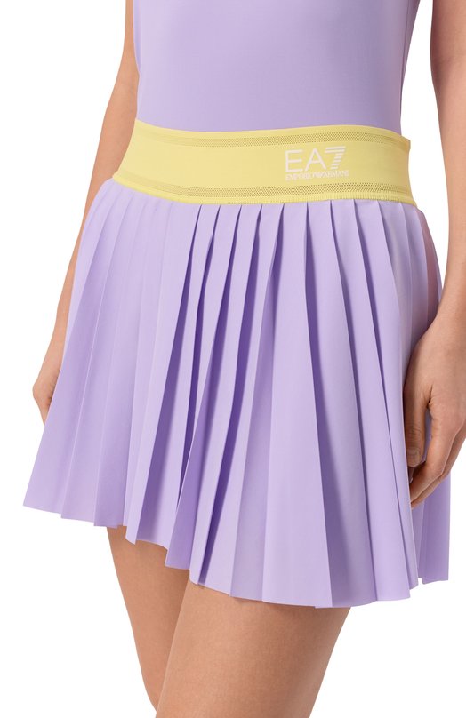 Плиссированная юбка-шорты EA7 7W000986/AF21059 Сиреневый  7W000986/AF21059 Фото 5
