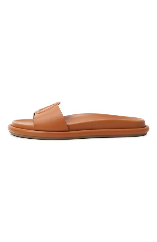 Кожаные шлепанцы Santoni WHXG71409G0MTKED Коричневый  WHXG71409G0MTKED Фото 4