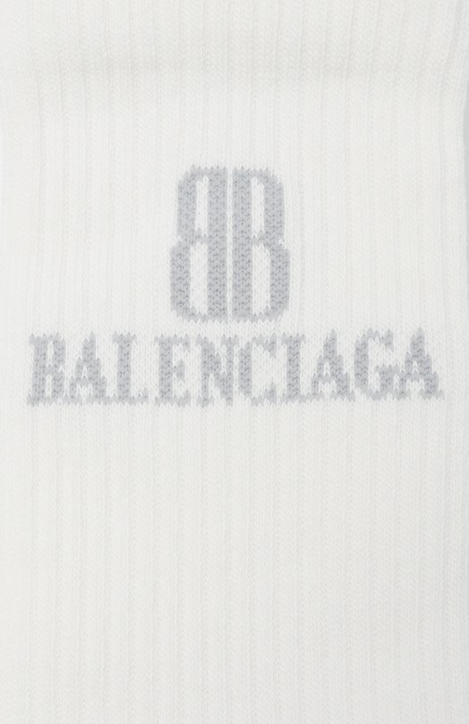 Хлопковые носки Balenciaga 835497/4F1B5 Белый  835497/4F1B5 Фото 2