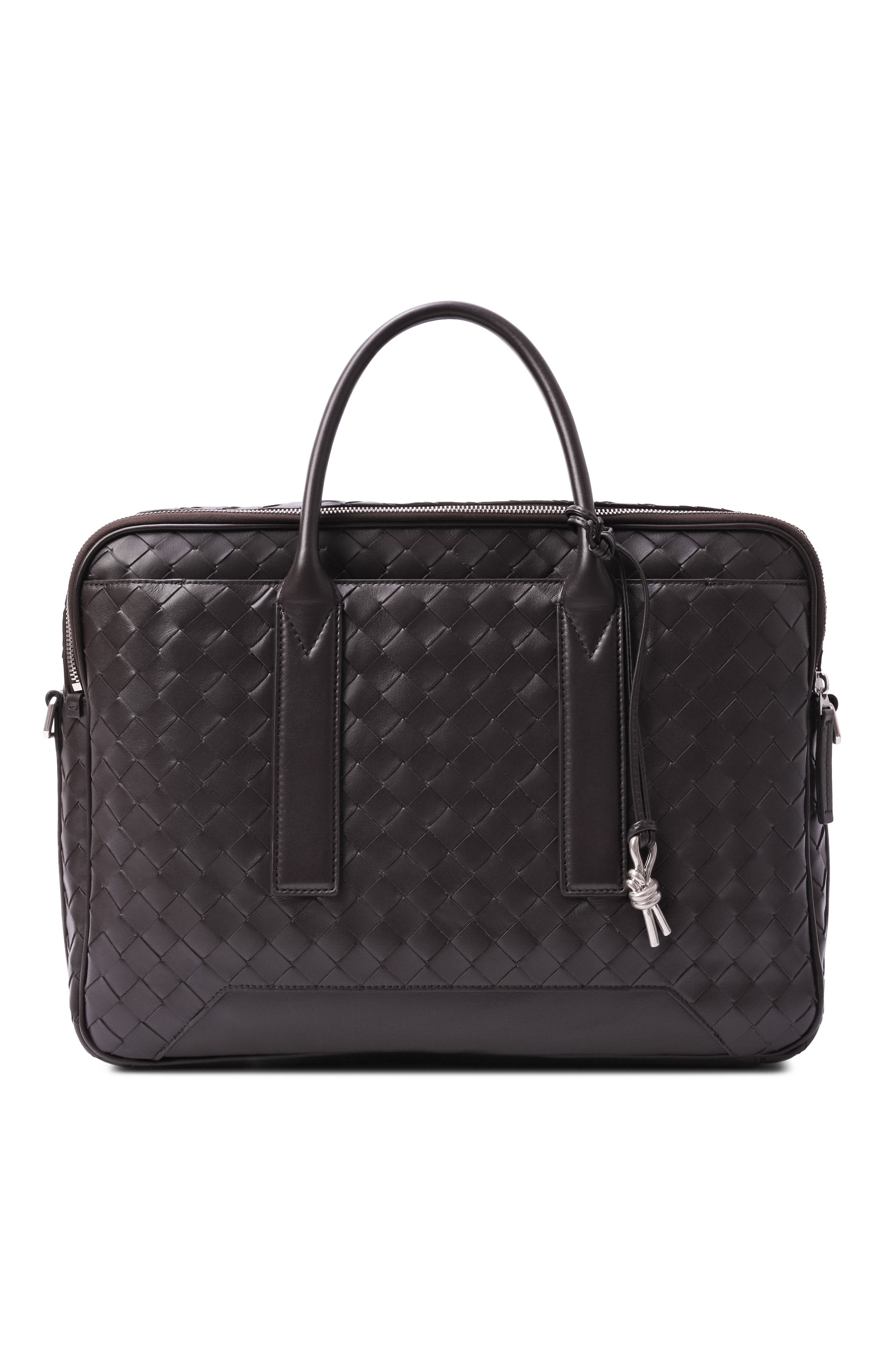 Портфель getaway large BOTTEGA VENETA темно-коричневого цвета по цене 529500 руб., арт. 766361/V2HL1, фото 1 Портфель getaway large BOTTEGA VENETA, арт. 766361/V2HL1, фото 1