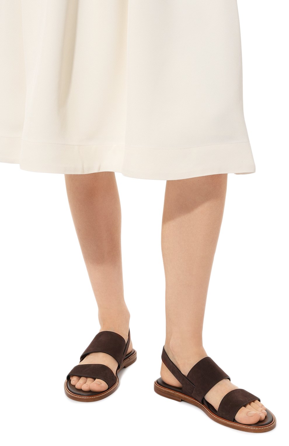 Замшевые сандалии SANTONI, арт. WHMF56451HP1BMGD, фото 3