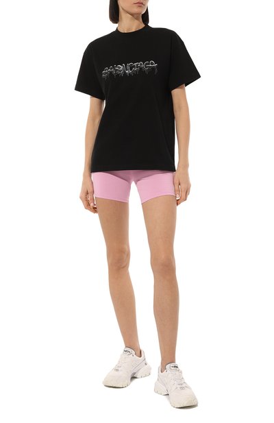 Хлопковые шорты DEHA розового цвета по цене 3995 руб., арт. A00105, фото 2 Хлопковые шорты DEHA, арт. A00105, фото 2