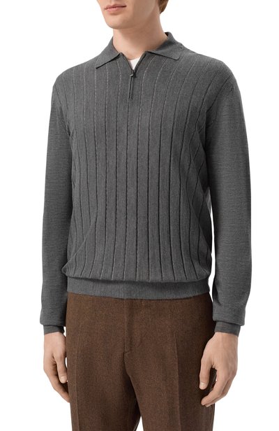 Поло из шерсти и шелка CORNELIANI, арт. 28M563/2A25101, фото 3