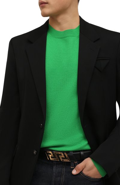 Кожаный ремень VERSACE черного цвета по цене 44250 руб., арт. 1002237/DVTP1, фото 2 Кожаный ремень VERSACE, арт. 1002237/DVTP1, фото 2