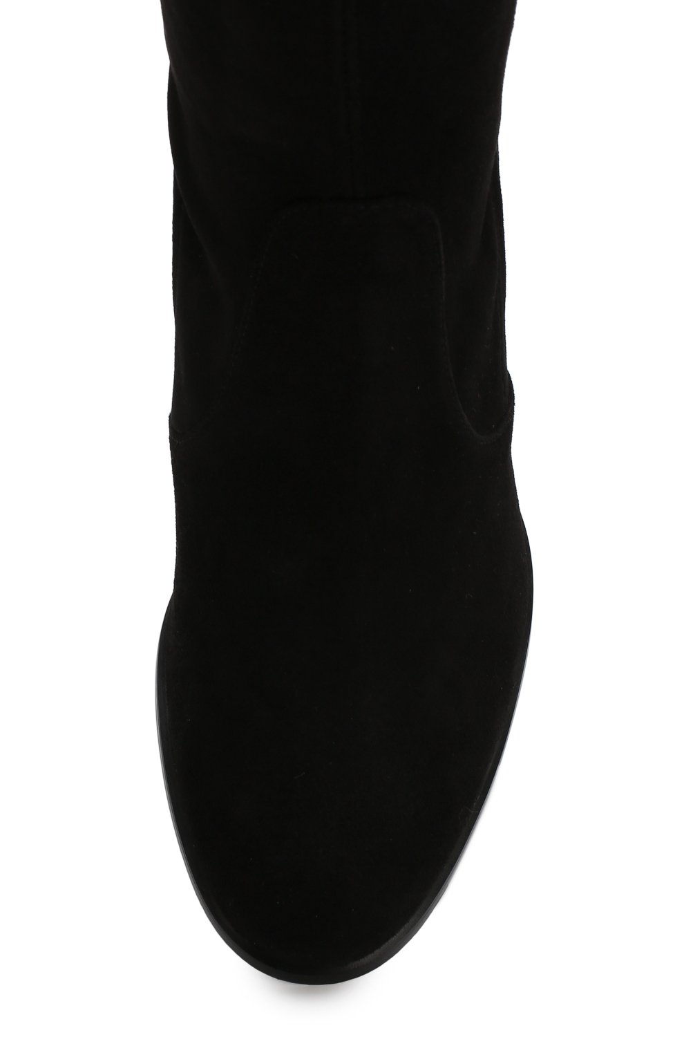 Замшевые ботфорты на устойчивом каблуке STUART WEITZMAN, арт. YL99100, фото 5