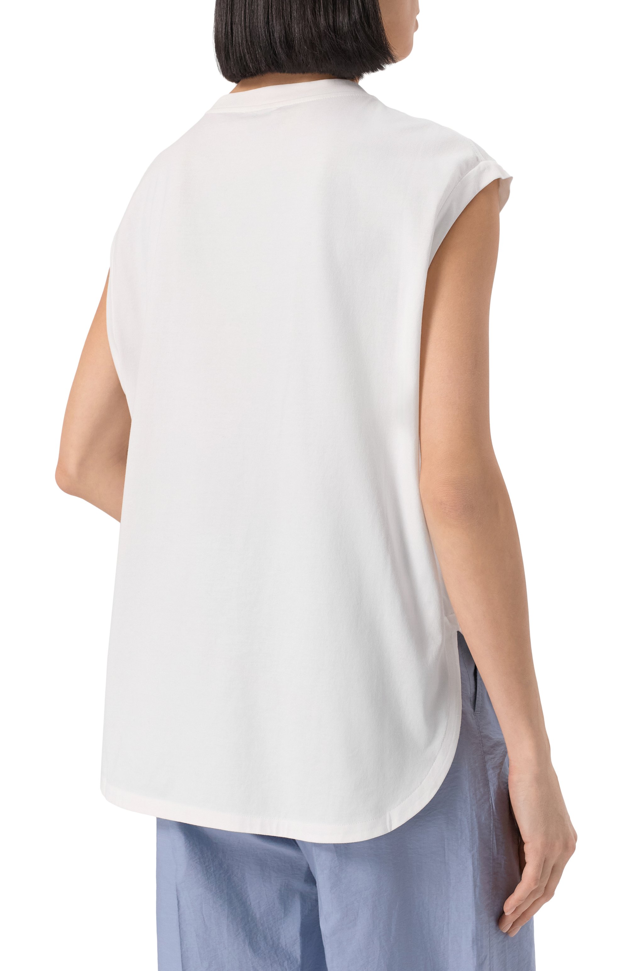 Хлопковая футболка BRUNELLO CUCINELLI, арт. M0T81HA830, фото 4