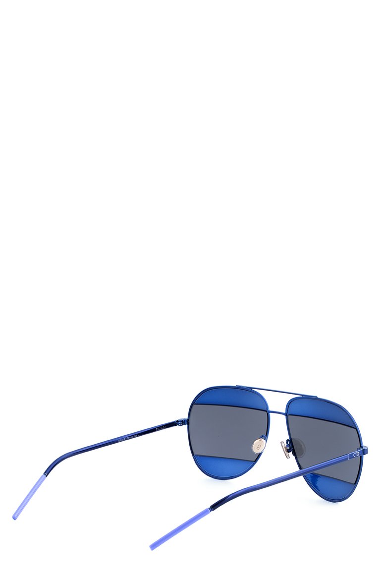 Женские солнцезащитные очки DIOR EYEWEAR синего цвета, арт. DI0RSPLIT1 QA0 | Фото 3 (Материал внутренний: Не назначено; Региональные ограничения белый список (Axapta Mercury): Не проставлено, RU; Нос: Не проставлено; Тип очков: С/з)