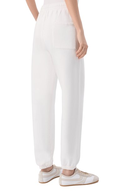 Хлопковые джоггеры luxury club SPORTY AND RICH белого цвета по цене 35050 руб., арт. PA0717842WH01/S&R LUXURY CLUB SWEATPANTS, фото 4 Хлопковые джоггеры luxury club SPORTY AND RICH, арт. PA0717842WH01/S&R LUXURY CLUB SWEATPANTS, фото 4
