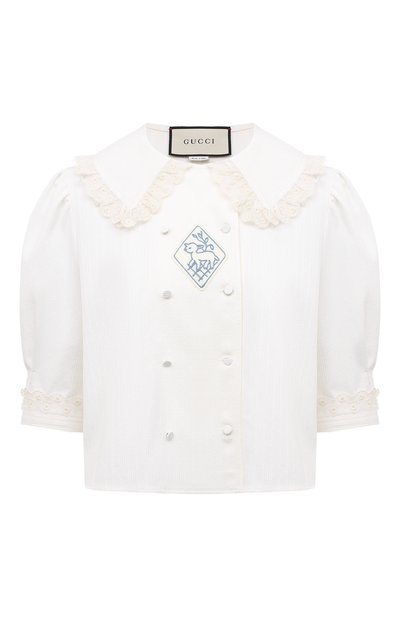 Женская хлопковая рубашка GUCCI, арт. 633304 ZAFVQ