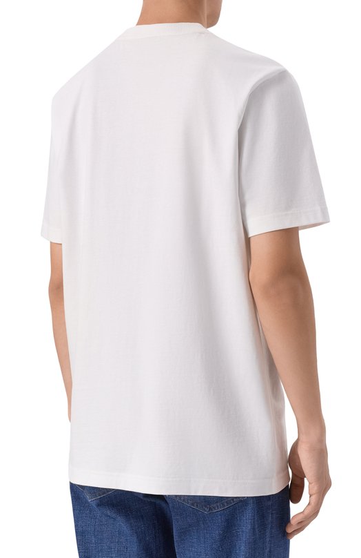 Хлопковая футболка BOSS Orange 50554640 Белый  50554640 Фото 4