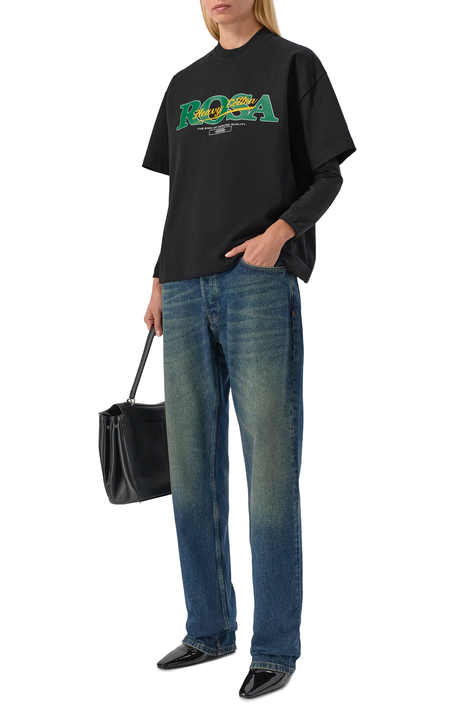 Хлопковая футболка PLANTA ROSA, арт. PR/T02/CHARM-BOLD/300VELVET, фото 5