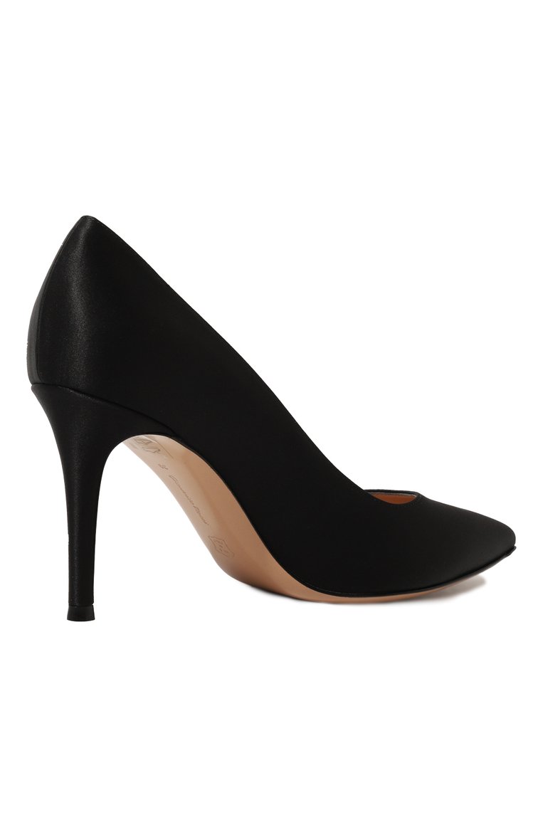 Женские текстильные туфли gianvito 85 GIANVITO ROSSI черного цвета, арт. G24580.85RIC.RASNER0 | Фото 5 (Подошва: Плоская; Каблук высота: Высокий; Материал внешний: Текстиль; Материа�л внутренний: Натуральная кожа; Каблук тип: Шпилька; Автоматизация Diginetica: Не назначено)