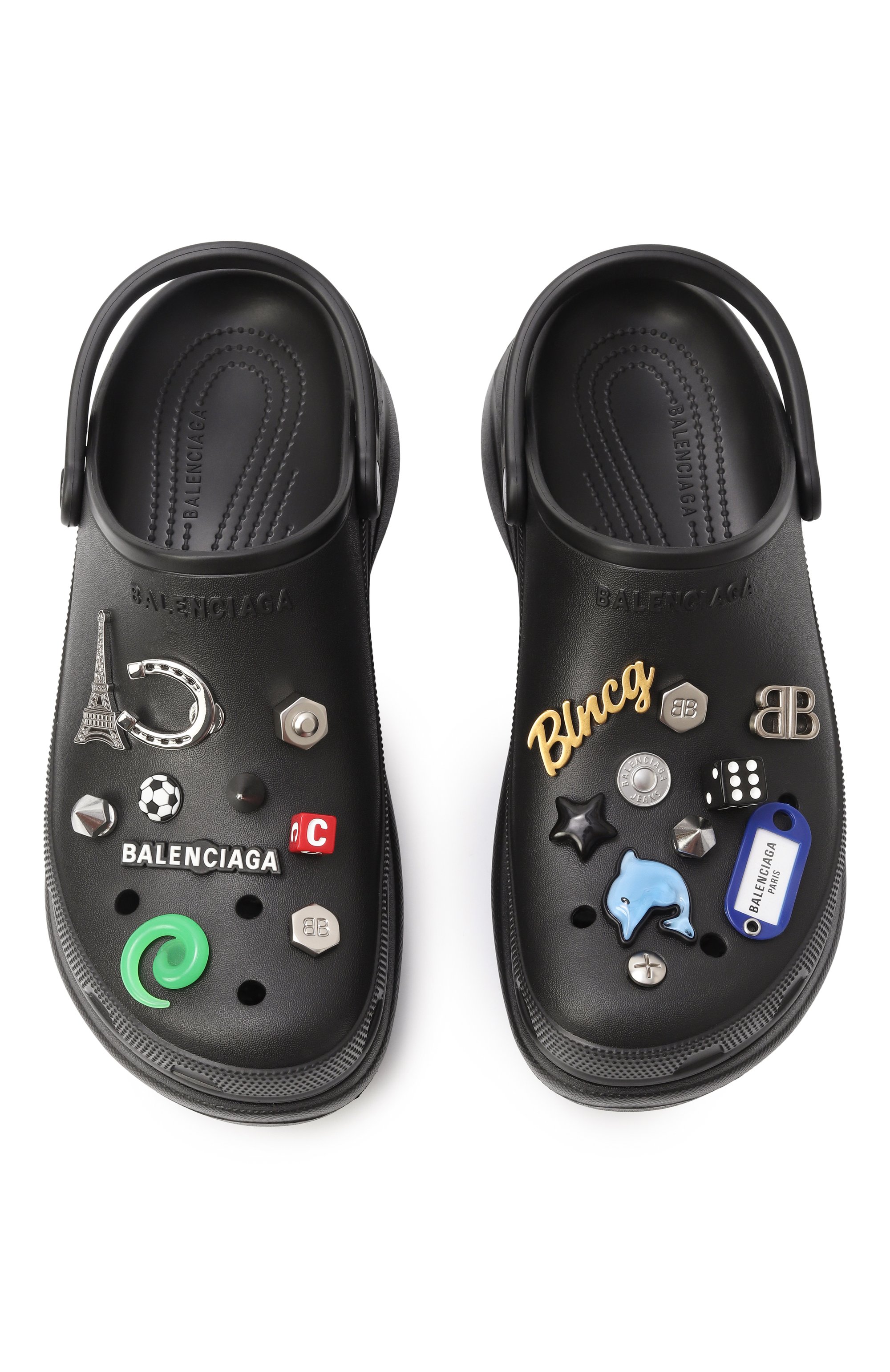 Резиновые сабо balenciaga x crocs x jibbitz BALENCIAGA, арт. 720857/W0F0Y, фото 6