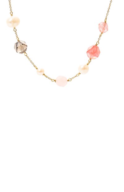 Колье CRYSTALLINE JEWELLERY розового цвета по цене 14740 руб., арт. 511F, фото 3 Колье CRYSTALLINE JEWELLERY, арт. 511F, фото 3