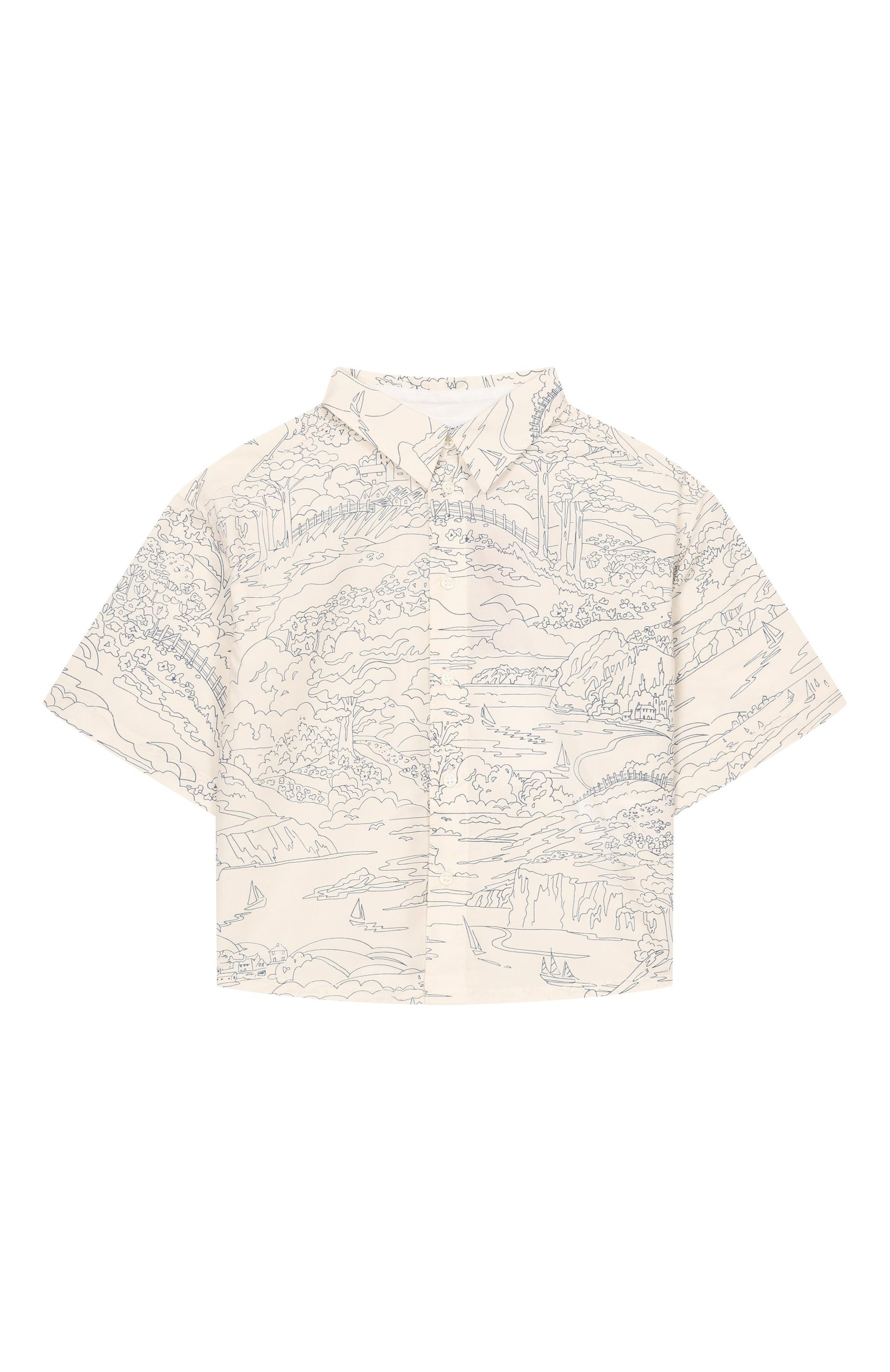 Хлопковая рубашка BONPOINT, арт. S06BSHW00008/10A-12A, фото 1