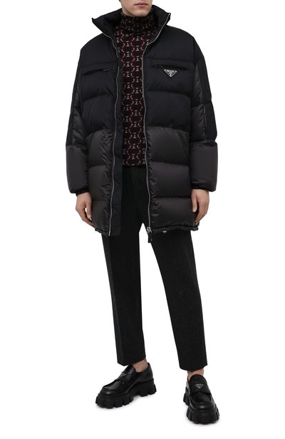 Шерстяная водолазка PRADA бордового цвета по цене 135000 руб., арт. UMR500-1ZOG-F0BD9-212, фото 2 Шерстяная водолазка PRADA, арт. UMR500-1ZOG-F0BD9-212, фото 2