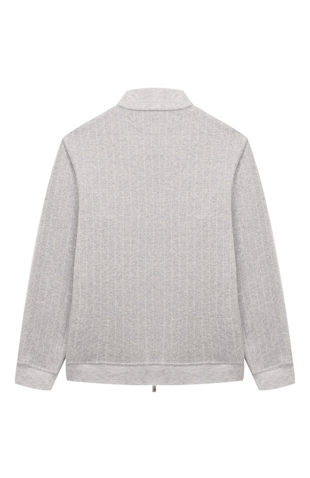 Хлопковый бомбер BRUNELLO CUCINELLI светло-серого цвета по цене 54850 руб., арт. BM833E179C, фото 2 Хлопковый бомбер BRUNELLO CUCINELLI, арт. BM833E179C, фото 2