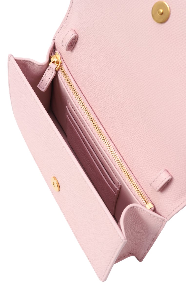 Женская сумка vlogo signature mini VALENTINO светло-розового цвета, арт. 6W2P0AK8/SNP | Фото 5 (Размер: mini; Материал сплава: Проставлено; Материал: Натуральная кожа; Драгоценные камни: Проставлено)