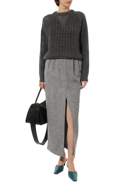 Юбка из вискозы и шерсти EMPORIO ARMANI, арт. H4NN11/E2102, фото 2