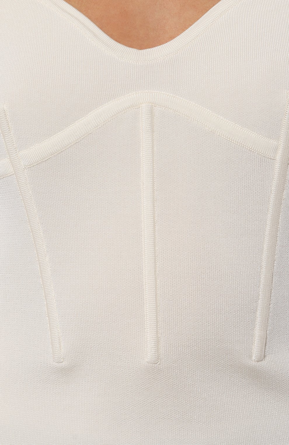 Топ из вискозы и хлопка NINA RICCI белого цвета по цене 47900 руб., арт. 24PMPU018, фото 5 Топ из вискозы и хлопка NINA RICCI, арт. 24PMPU018, фото 5