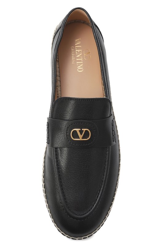 Кожаные эспадрильи Palm Avenue Valentino 7Y2S0K00/UDX Чёрный  7Y2S0K00/UDX Фото 6