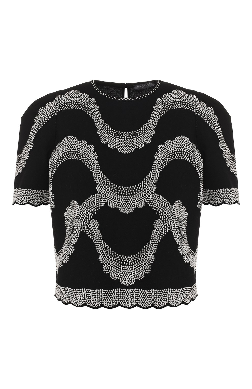 Топ из смеси вискозы и шелка ALEXANDER MCQUEEN, арт. 559046/Q1WTL, фото 1