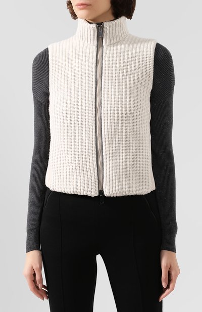 Кашемировый жилет BRUNELLO CUCINELLI бежевого цвета по цене 286000 руб., арт. M52570006, фото 3 Кашемировый жилет BRUNELLO CUCINELLI, арт. M52570006, фото 3