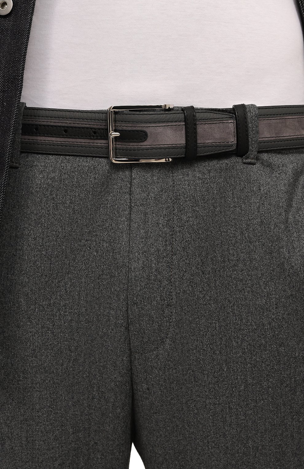 Кожаный ремень ARTIOLI, арт. GUIM3372/40/RUBBERIZED S0FT KID, фото 2