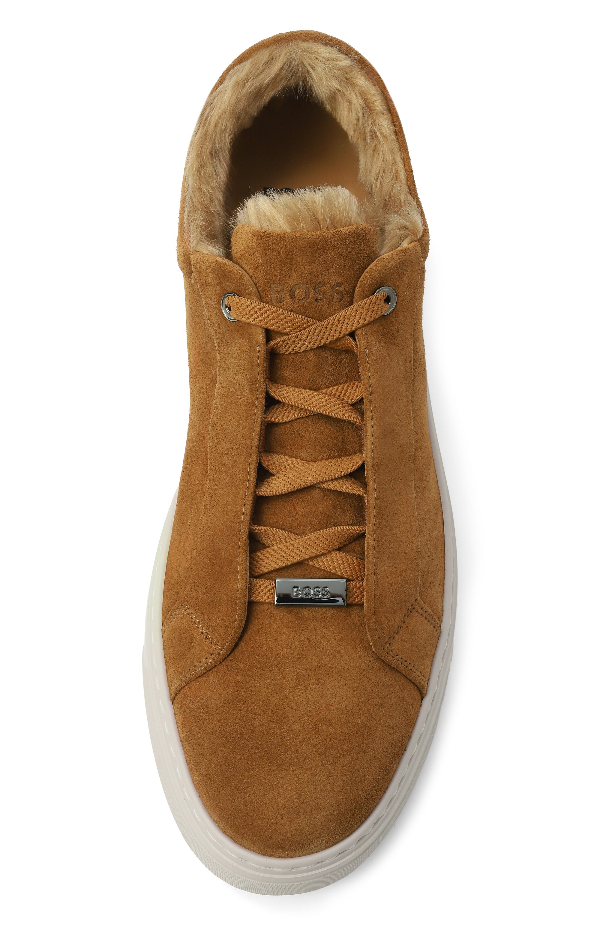 Замшевые кеды gary boss x steiff BOSS коричневого цвета по цене 75950 руб., арт. 50553031, фото 6 Замшевые кеды gary boss x steiff BOSS, арт. 50553031, фото 6