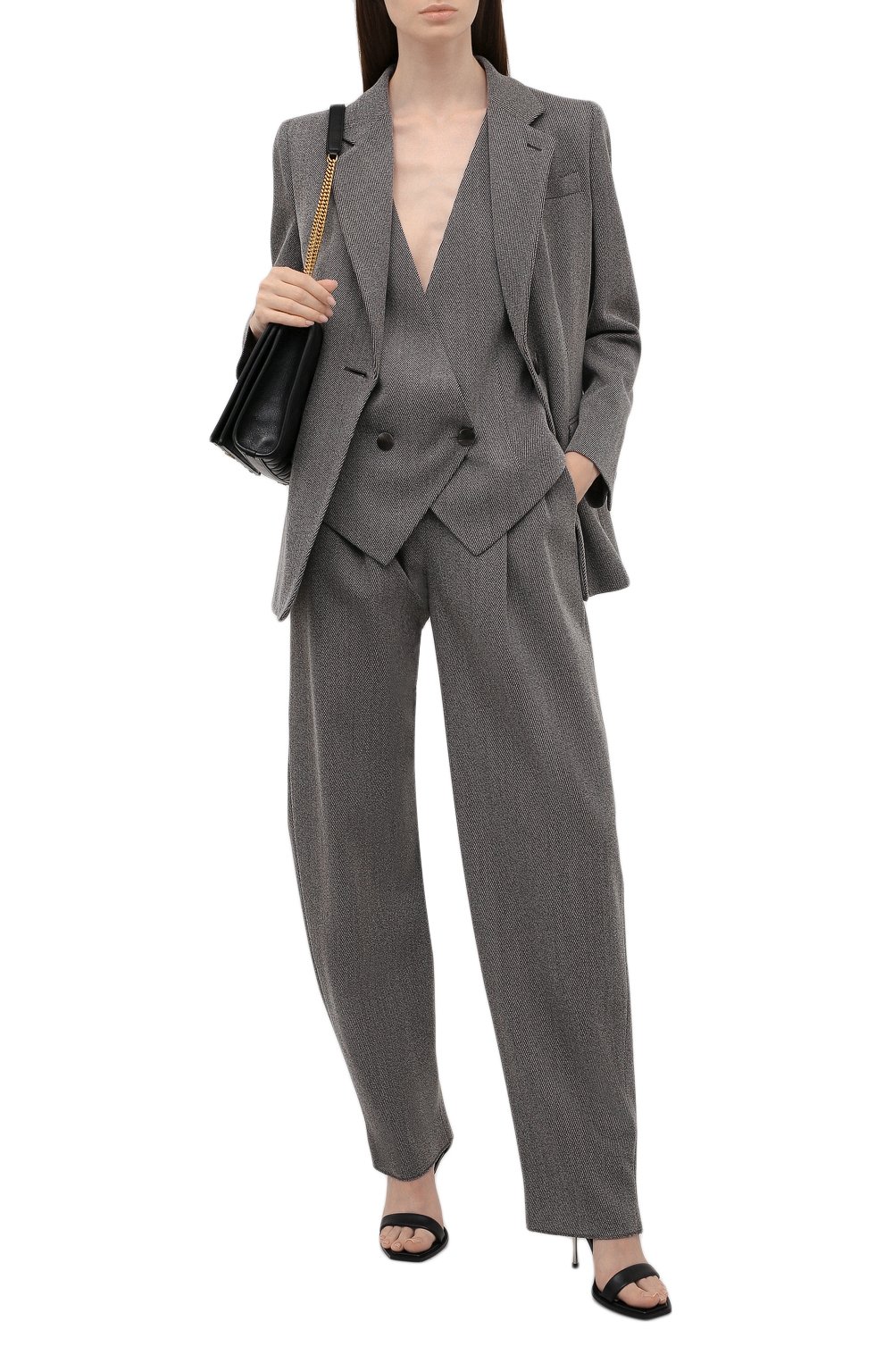 Шерстяные брюки GIORGIO ARMANI, арт. 1WHPP0IH/T02MV, фото 2