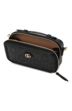 Кожаный чехол gg для iphone GUCCI черного цвета, арт. 681225/UF5AG | Фото 5 (Женское Кросс-КТ: Кожа iPhone; Сумки-технические: Сумки через плечо; Региональные ограничения белый список (Axapta Mercury): Не проставлено; Материал: Натуральная кожа; Нос: Не проставлено)