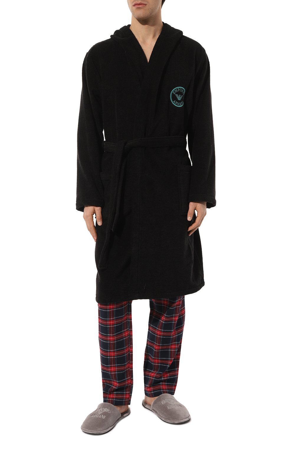 Хлопковый халат EMPORIO ARMANI, арт. 112057/3F591, фото 2