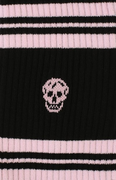 Хлопковые носки ALEXANDER MCQUEEN черного цвета по цене 9925 руб., арт. 584617/3B74Q, фото 2 Хлопковые носки ALEXANDER MCQUEEN, арт. 584617/3B74Q, фото 2