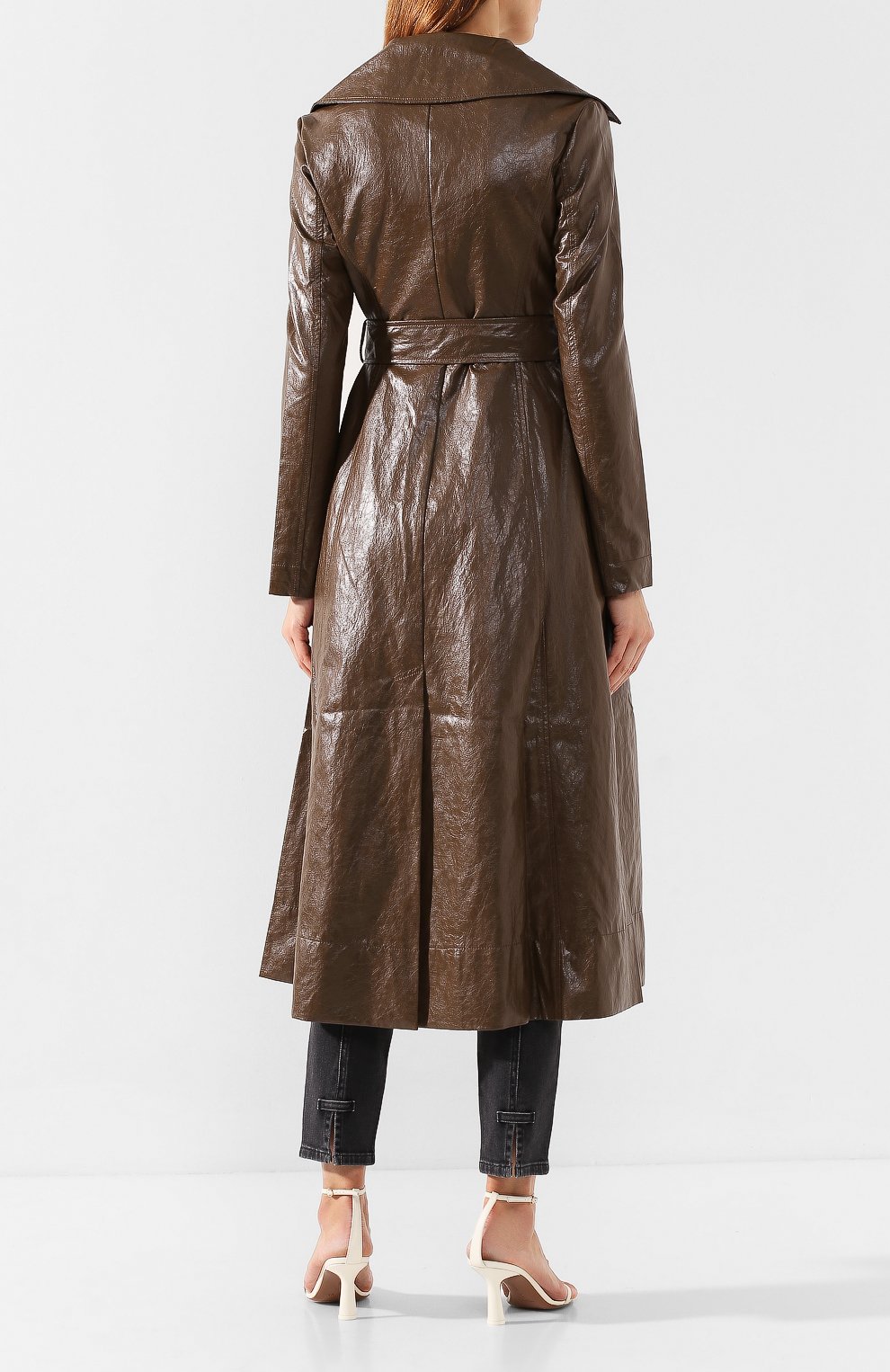 Плащ с поясом REJINA PYO, арт. A083/FAUX LEATHER, фото 4