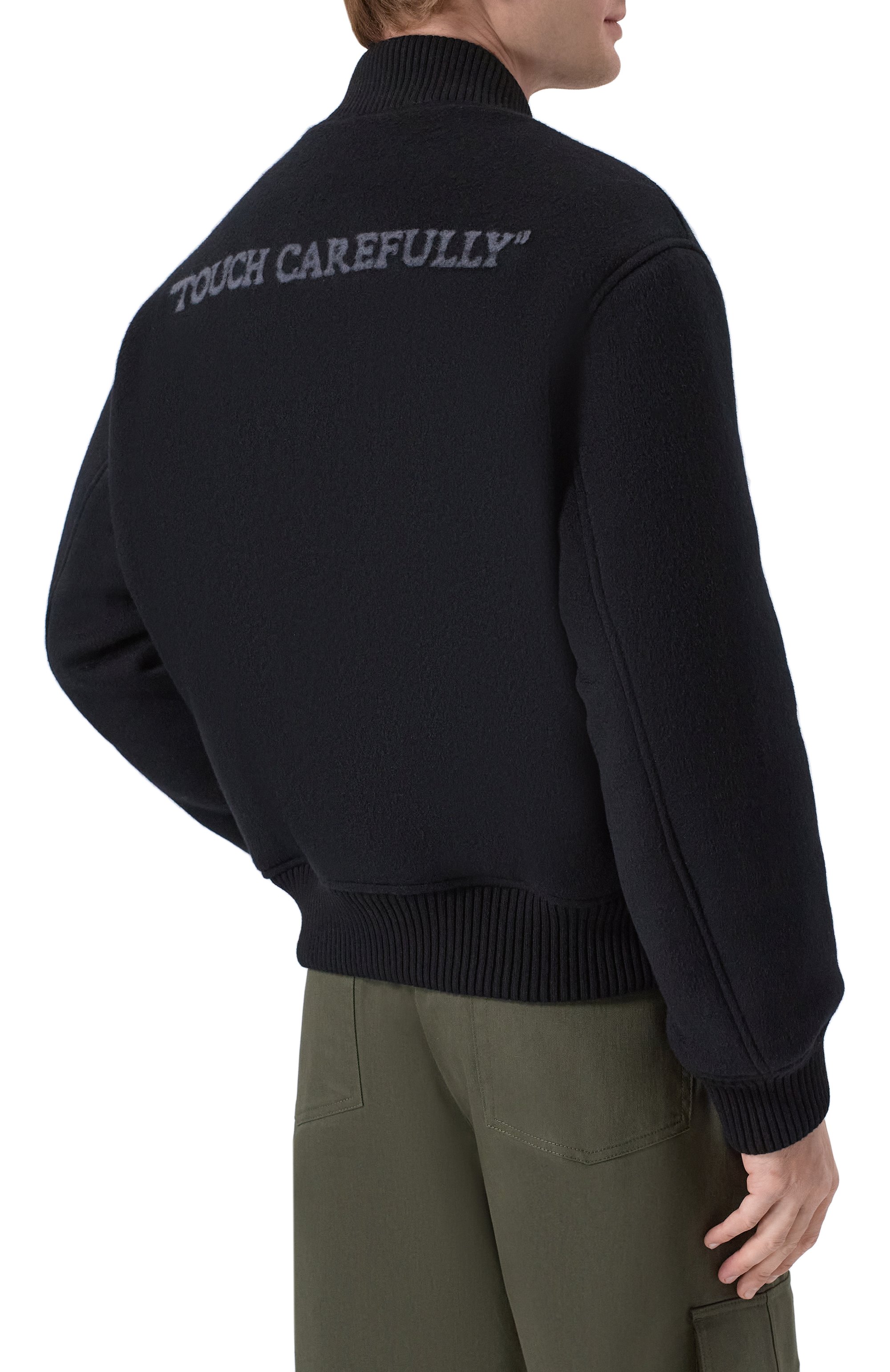 Кашемировый бомбер OFF-WHITE, арт. 0MEH05JF25FAB001, фото 4