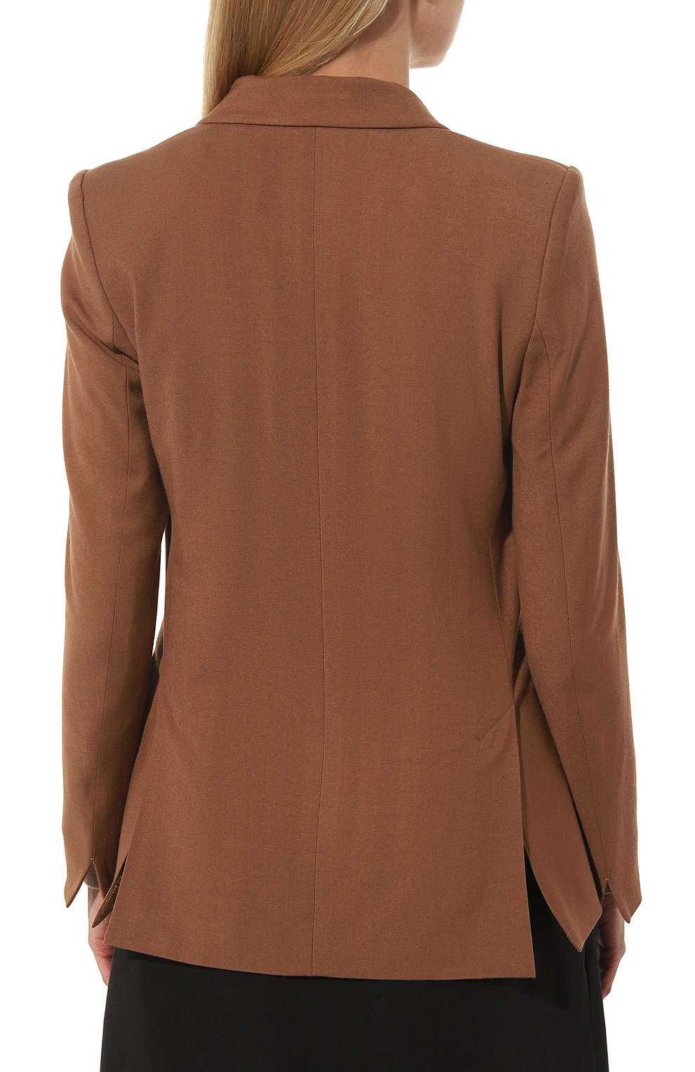 Жакет из вискозы и шерсти WINDSOR коричневого цвета по цене 75500 руб., арт. 52 DS807/10014126, фото 4 Жакет из вискозы и шерсти WINDSOR, арт. 52 DS807/10014126, фото 4