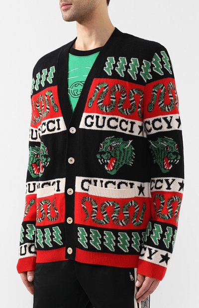 Шерстяной кардиган GUCCI, арт. 545747/XKADY, фото 3