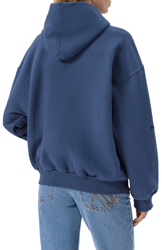 Хлопковая толстовка Balenciaga 833377/TSVP5 Синий  833377/TSVP5 Фото 4