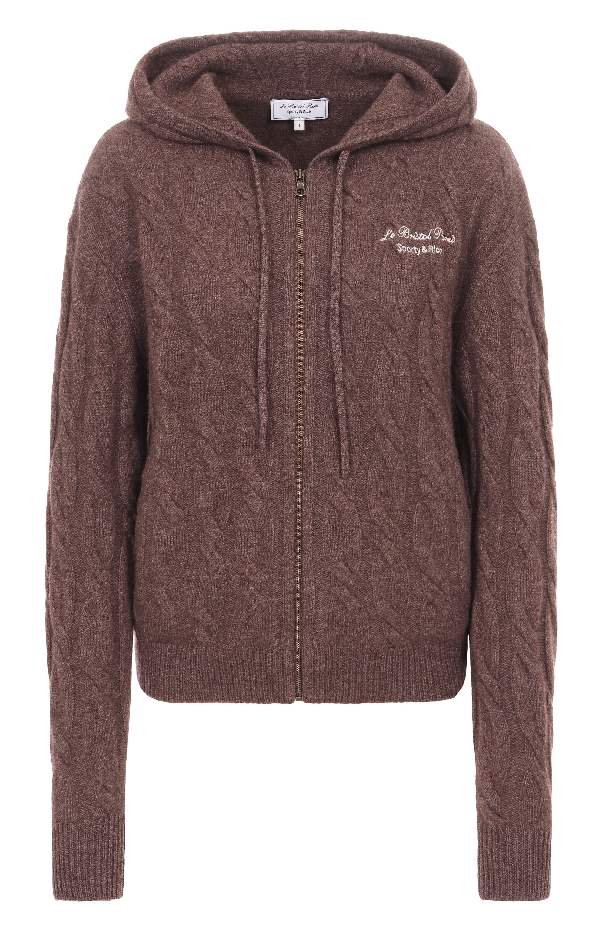 Кардиган из кашемира и шерсти sporty & rich x le bristol paris SPORTY AND RICH, арт. CA005517619BR03, фото 1