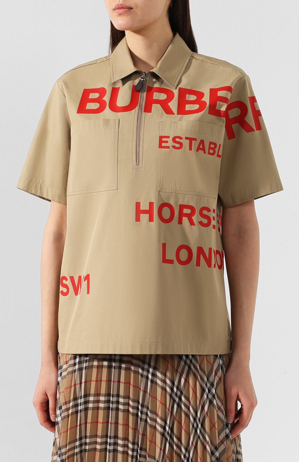 Хлопковая рубашка BURBERRY, арт. 4560518, фото 3
