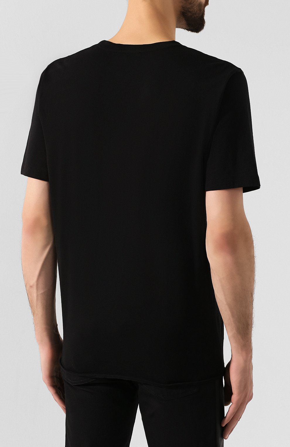 Хлопковая футболка SAINT LAURENT, арт. 588103/YBHI2, фото 4