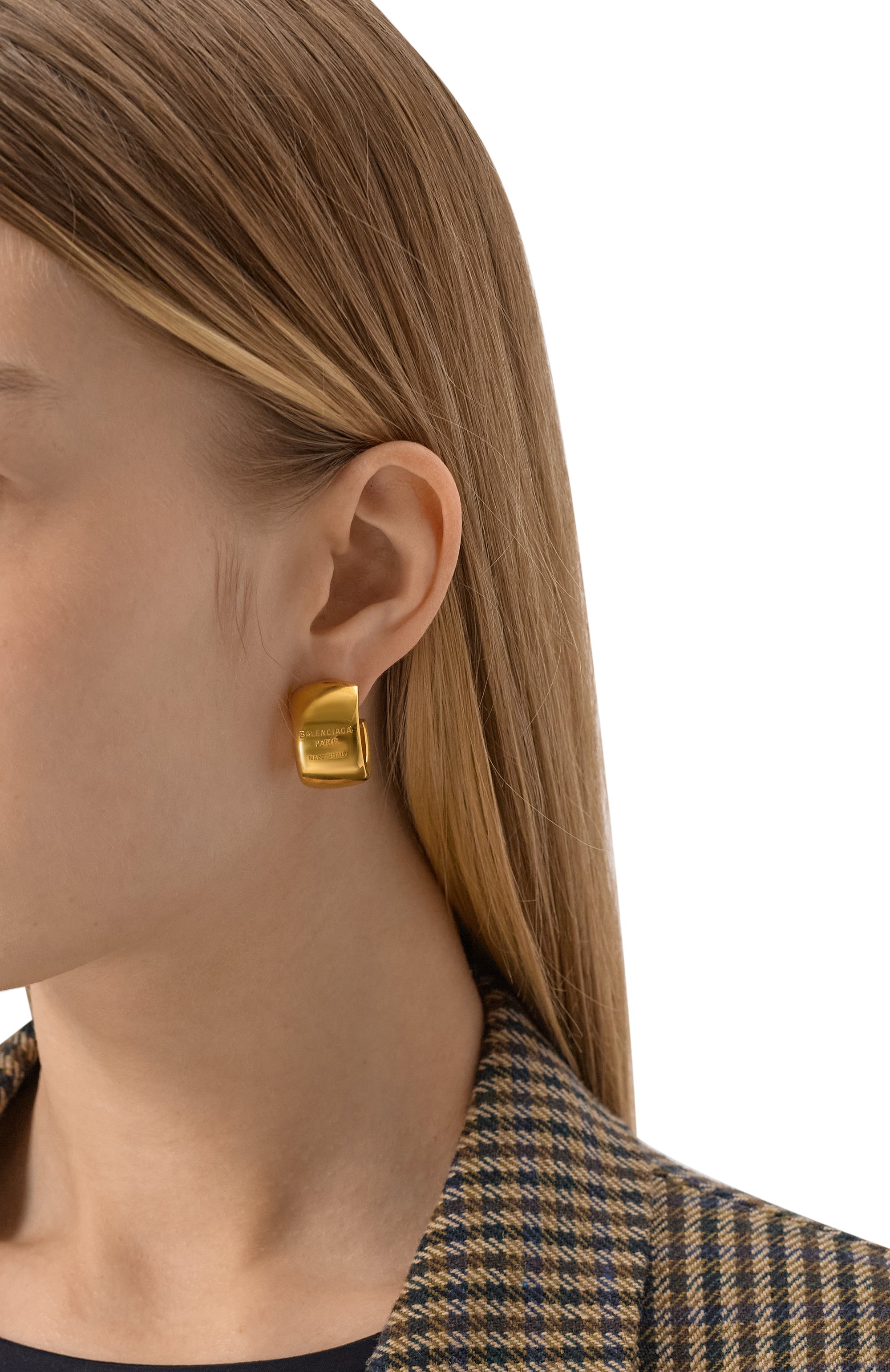 Серьги BALENCIAGA золотого цвета по цене 69950 руб., арт. 792838 TZ99G, фото 2 Серьги BALENCIAGA, арт. 792838 TZ99G, фото 2