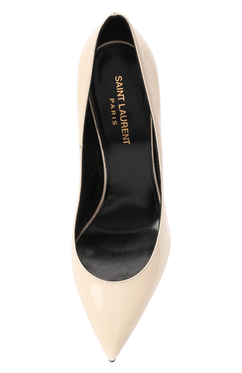 Кожаные туфли zoe SAINT LAURENT кремового цвета по цене 69950 руб., арт. 582301/0NP00, фото 6 Кожаные туфли zoe SAINT LAURENT, арт. 582301/0NP00, фото 6