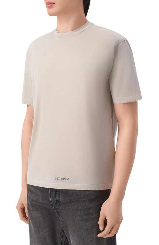 Хлопковая футболка C.P. Company 20CMTS243A/110666W Серый  20CMTS243A/110666W Фото 3