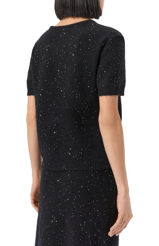 Пуловер из кашемира и хлопка Addicted AD2504 Чёрный  AD2504 Фото 4