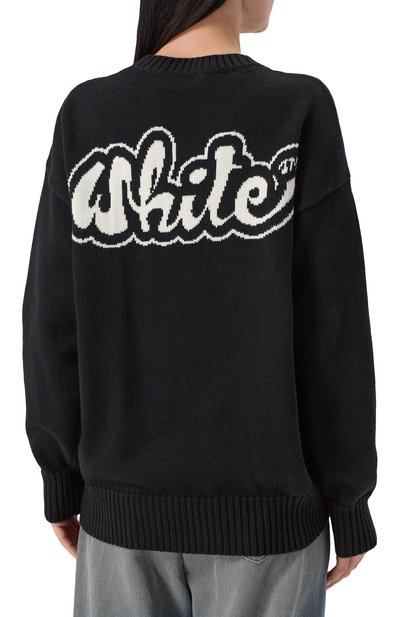 Свитер из хлопка и кашемира OFF-WHITE, арт. 0WHE109S25KNI0011001, фото 4