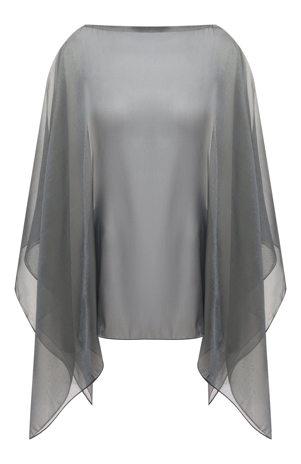 Накидка из вискозы и шелка GIORGIO ARMANI серого цвета по цене 67250 руб., арт. 795601/3R153, фото 1 Накидка из вискозы и шелка GIORGIO ARMANI, арт. 795601/3R153, фото 1